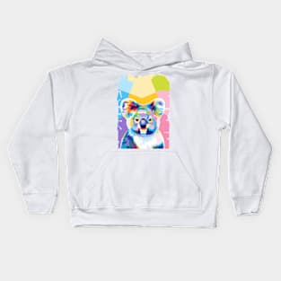 Koala Wpap Art Kids Hoodie